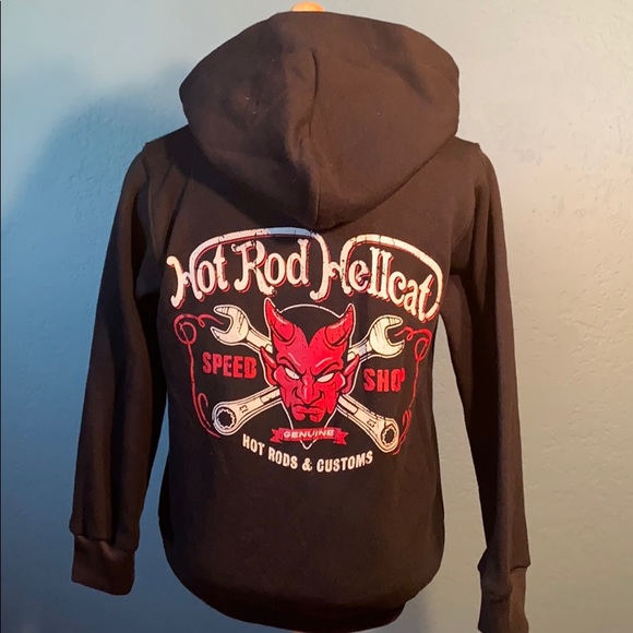 Kids zipper hoodie Hot Rod Evil size 4 years - Picture 4 of 4
